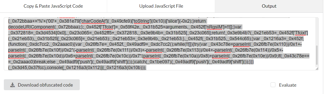 htb-code obfuscation