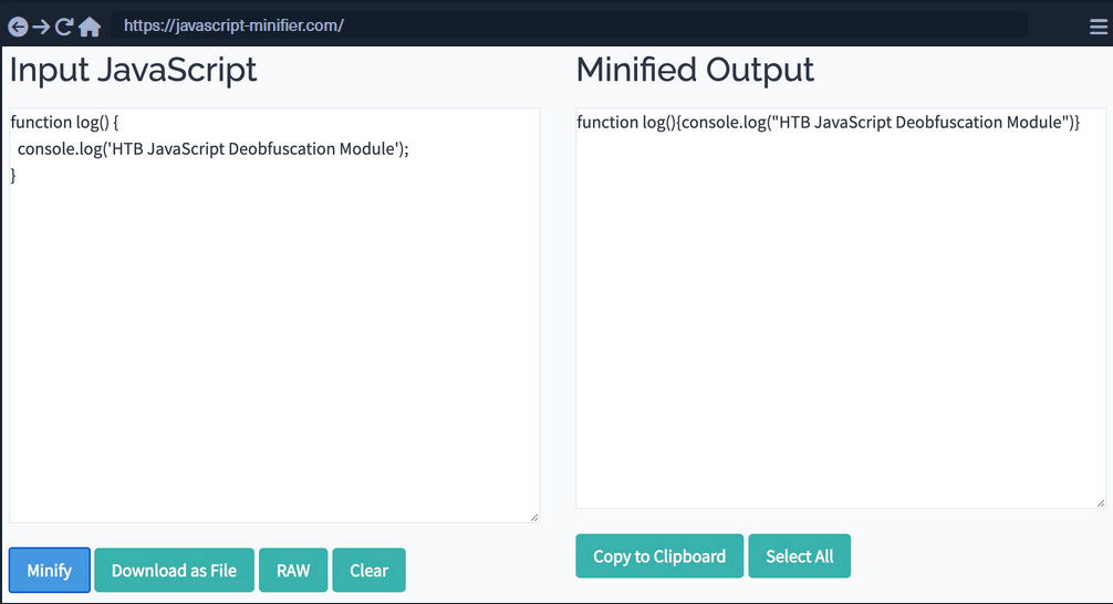 htb-code minification