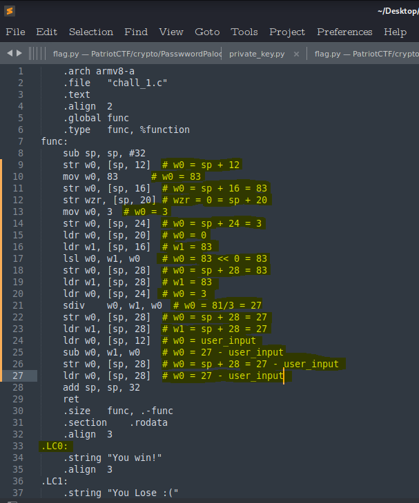 Challenge screenshot