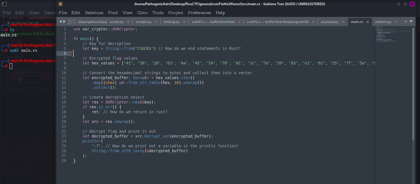 Challenge screenshot