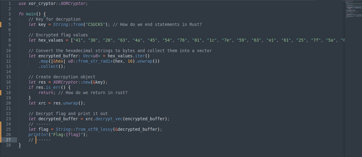 Challenge screenshot
